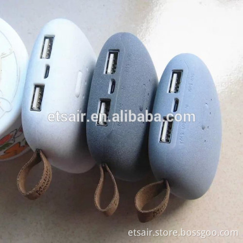 2016 Stone Shape Dual USB 10400mAh Portable Power Bank Rock Sand Quality On Sell